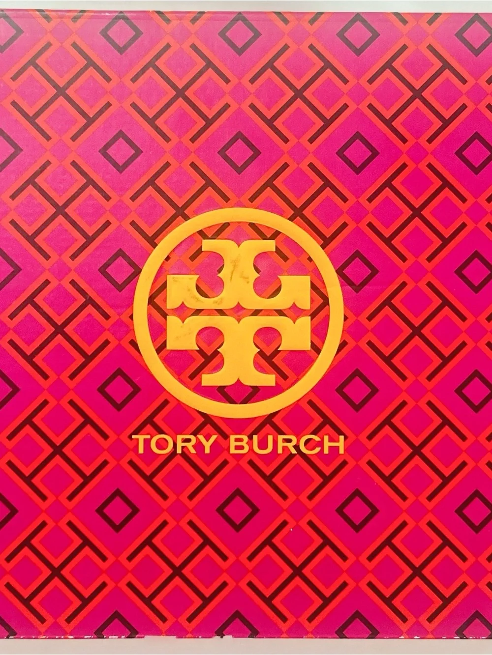 Tory Burch Royal Tan Leather Block Heel Pumps with Gold Logo